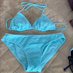 NoBo (No Boundaries) bikini in soft teal color